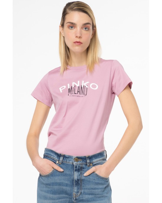 Pinko Bussolotto Cities T-shirt Pink Μπλούζα