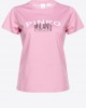 Pinko Bussolotto Cities T-shirt Pink Μπλούζα