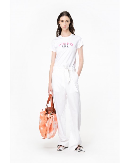 Pinko Bussolotto Cities T-shirt White Μπλούζα