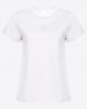 Pinko Bussolotto T-shirt With Embroidery Love Birds White Μπλούζα