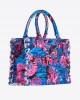 Pinko Beach Shopping Canvas Multi Blue Τσάντα