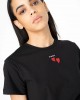 Pinko Trapani T-shirt With Embroidery Heart Black Μπλούζα