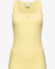 Pinko Calcolatore Tank With Embroidery Love Birds Yellow Μπλoύζα