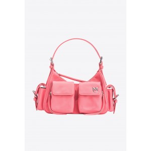 Pinko Cargo Recycled Nylon Pink Τσάντα