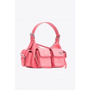 Pinko Cargo Recycled Nylon Pink Τσάντα