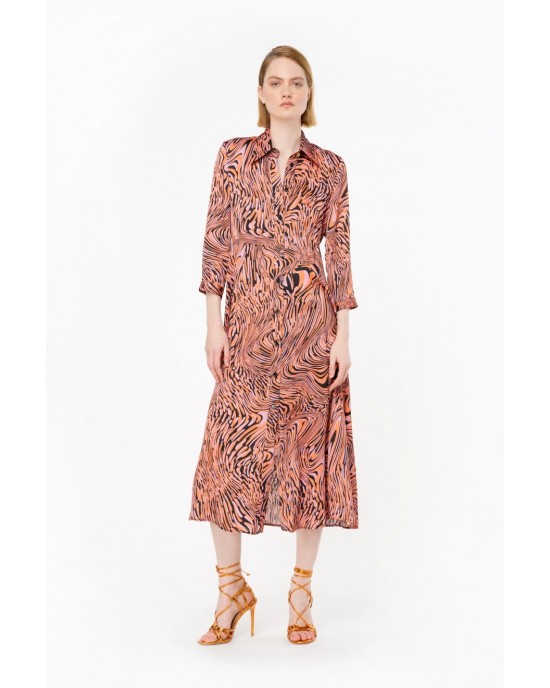 Pinko Amimone Oblique Pattern Φόρεμα