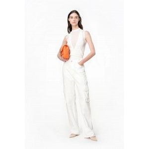 Pinko Caty Cargo White Παντελόνι