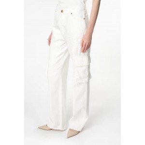 Pinko Caty Cargo White Παντελόνι