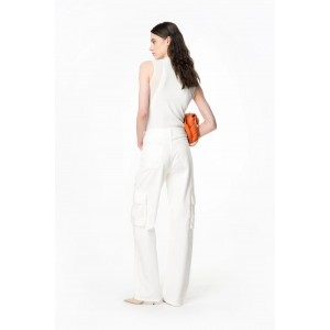 Pinko Caty Cargo White Παντελόνι