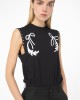 Pinko Tara Rodeo T-Shirt Sleeveless Black Μπλούζα