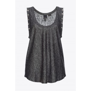Pinko Cars Piercing Lino Sleeveless Μπλούζα