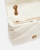 Pinko Love Classic Puff Maxi Quilt White Leather Τσάντα