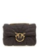 Pinko Love Puff Mini Raffia With Chain Brown Τσάντα