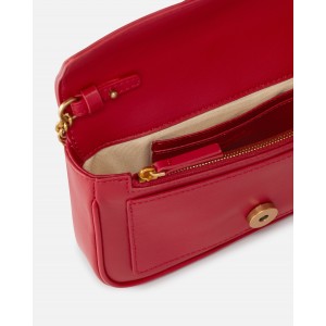 Pinko Love One Pocket Simply Red Leather Τσάντα