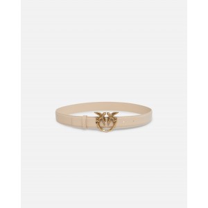 Pinko Love Berry H3 Birds Beige Leather Ζώνη