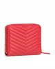 Pinko Taylor Zip Around Red Leather Πορτοφόλι