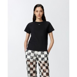 Pinko Basico T-Shirt Mini Logo Black Μπλούζα