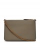 Pinko Flat Classic Simply Beige Leather Τσάντα