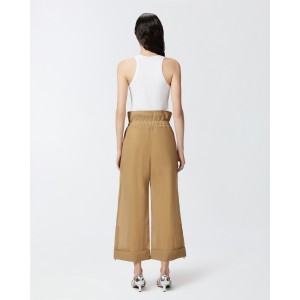 Pinko Distinto Rib Tank Top With Logo White Μπλούζα