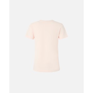 Pinko Start T-Shirt Embroidered Logo Pink Μπλούζα