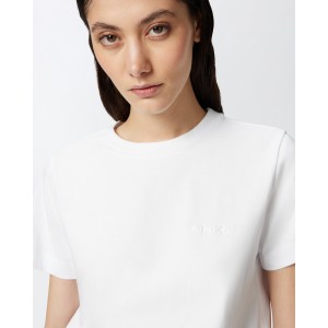 Pinko Start T-Shirt Embroidered Logo White Μπλούζα