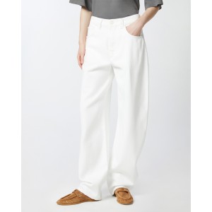 Pinko Eloise Egg Bull White Τζιν Παντελόνι