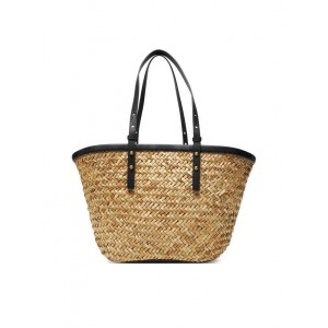 Pinko Love Summer Basket Black Rafia Τσάντα