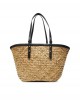 Pinko Love Summer Basket Black Rafia Τσάντα