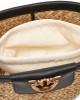 Pinko Love Summer Basket Black Rafia Τσάντα