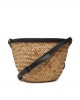 Pinko Love Summer Basket Black Rafia Τσάντα