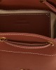 Pinko Secchiello Small Bucket With Shoulder Strap Light Brown Leather Τσάντα