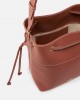 Pinko Secchiello Classic Bucket With Shoulder Strap Light Brown Leather Τσάντα