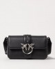 Pinko Love One Mini Slouchy Black Leather Τσάντα