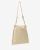 Pinko Slouchy Classic Beige Δερμάτινη Τσάντα