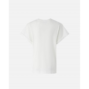 Pinko Torcetti T-shirt Metallic Print White Μπλούζα