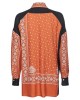 Pinko Clocks Asymmetric With Bandana Print Πουκάμισο