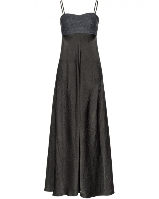 Pinko Anymore Satin Black Φόρεμα