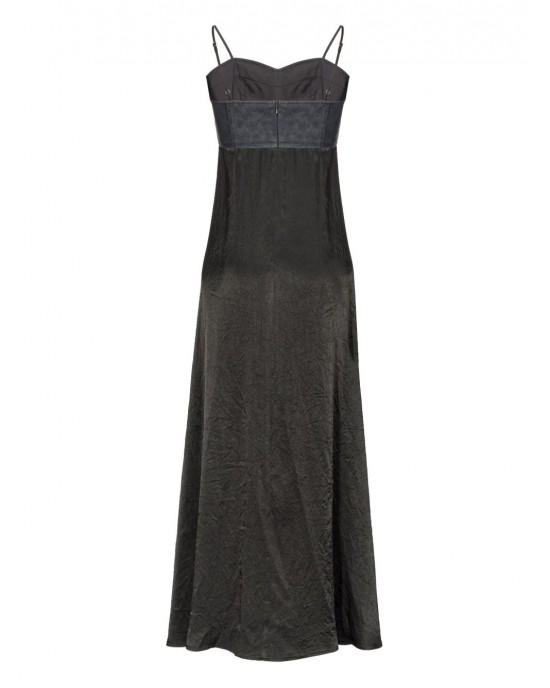 Pinko Anymore Satin Black Φόρεμα