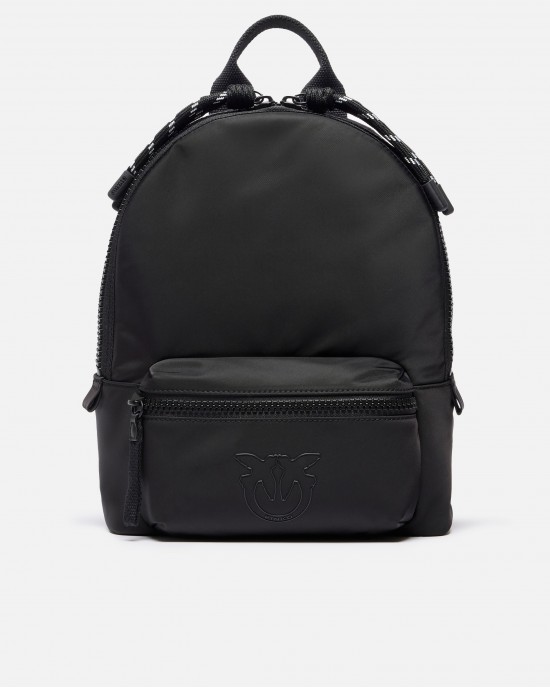 Pinko Travel Recycled Fabric Black Σακίδιο Πλάτης