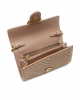 Pinko Love One Wallet Chevron Brown Leather Τσάντα Pinko Love One Wallet Chevron Brown Leather Τσάντα