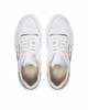 Pinko Mandy Embroidered Side Logo White Leather Παπούτσια