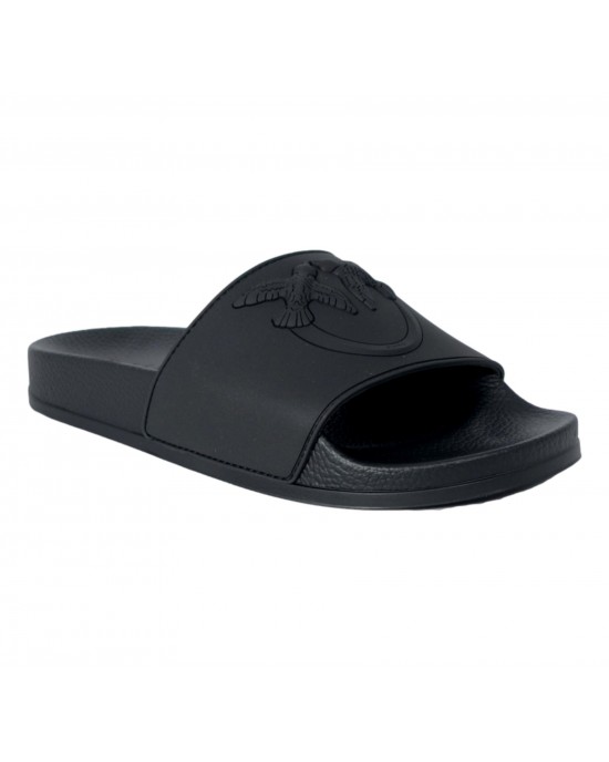 Pinko Dilly Rubberized Black Παντόφλες