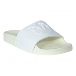 Pinko Dilly Rubberized White Παντόφλες