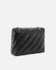 Pinko Large Love Puff Maxi Quilt Leather Black Τσάντα Ώμου