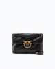 Pinko Love Puff Classic Black Leather Τσάντα