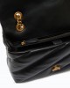Pinko Love Puff Classic Black Leather Τσάντα