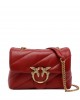 Pinko Small Shoulder Love Bag Puff Maxi Quilt Red Leather Τσάντα Ώμου