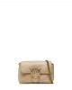 Pinko Baby Shoulder Love Bag Puff Maxi Quilt Beige Leather Τσάντα Ώμου