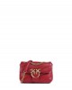 Pinko Baby Shoulder Love Bag Puff Maxi Quilt Red Leather Τσάντα Ώμου