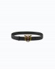 Pinko Love Birds Leather 3cm Black Ζώνη